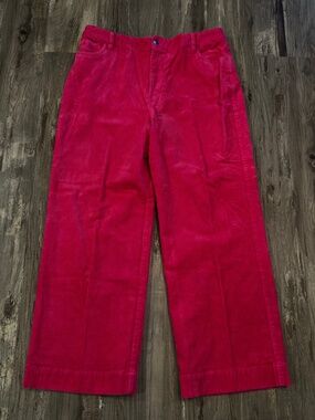 ON 34th Hot Pink Corduroy Stretch Wide Leg Pants-16